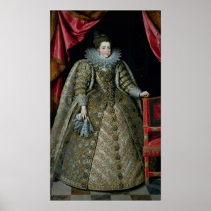 Porträt von Elisabeth von Frankreich 1615 Poster