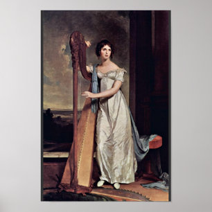 Porträt von Eliza Ridgely (die Dame With The Harp) Poster
