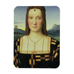 Porträt von Elizabeth Gonzaga, c.1504 (Öl auf Magnet