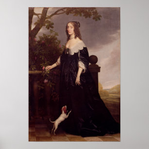 Porträt von Elizabeth, Königin von Böhmen Poster