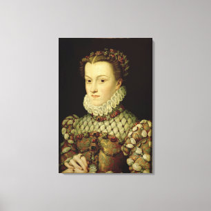 Porträt von Elizabeth von (1554-92) Königin O Leinwanddruck