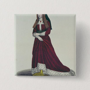 Porträt von Elizabeth von York, 1841 Button