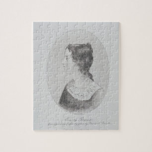 Porträt von Emily Bronte (1818-48) graviert durch