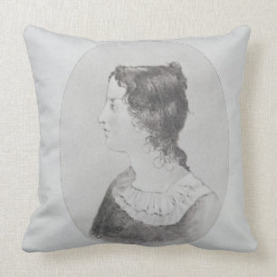 Porträt von Emily Bronte (1818-48) graviert durch Kissen