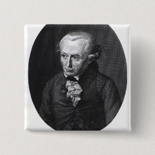Porträt von Emmanuel Kant Button
