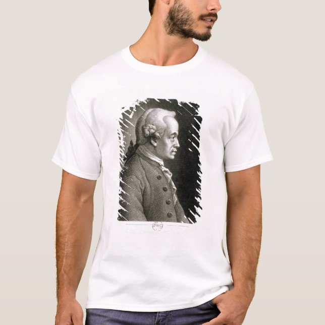 Porträt von Emmanuel Kant, deutscher Philosoph T-Shirt (Vorderseite)