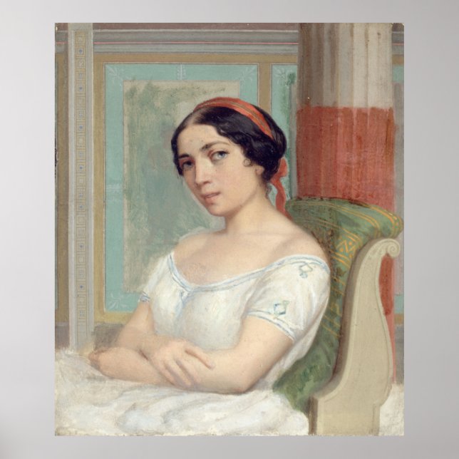 Porträt von Ernesta Grisi Poster (Vorne)