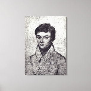 Porträt von Evariste Galois Leinwanddruck