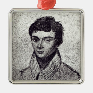 Porträt von Evariste Galois Ornament Aus Metall