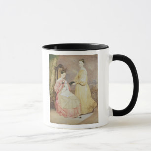 Porträt von Florence Nightingale und von ihr Tasse