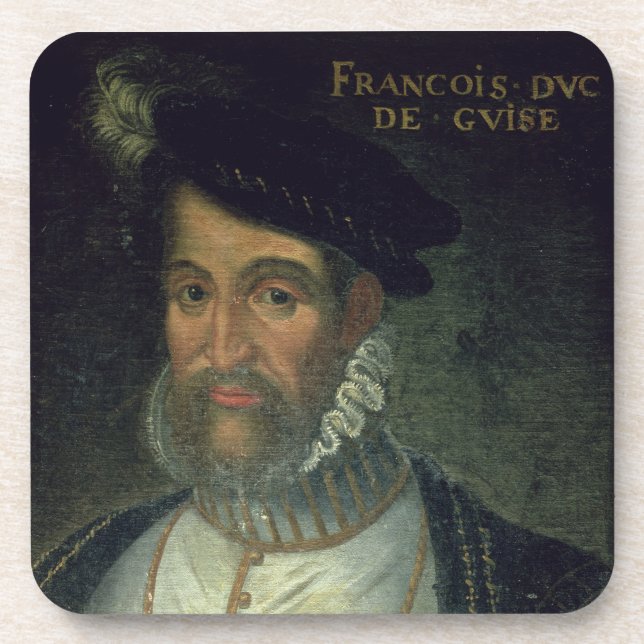 Porträt von Francois, 2. Herzog Guise (1519-63) Untersetzer (Vorderseite)