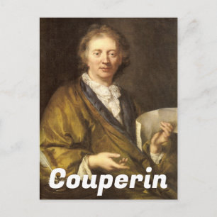 Porträt von François Couperin Postkarte