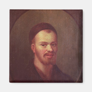 Porträt von Francois Rabelais, französischer Magnet