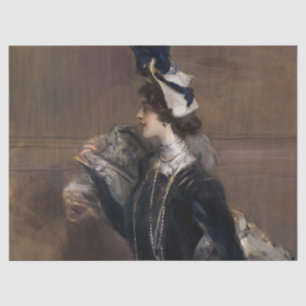 Porträt von Frau Lina Cavalieri von G. Boldini Seidenpapier