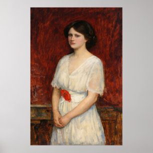 Porträt von Fräulein Claire Kenworthy von Waterhou Poster