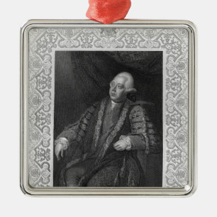 Porträt von Frederick Nord, Graf von Guildford Silbernes Ornament