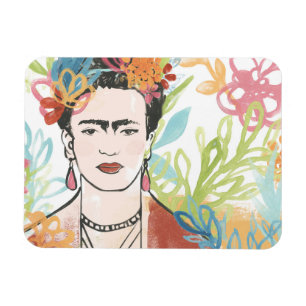 Porträt von Frida Kahlo Magnet