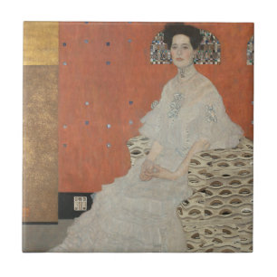 Porträt von Fritza Riedler von Gustav Klimt Fliese