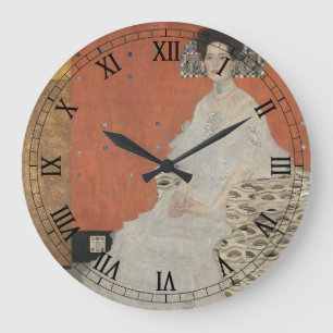 Porträt von Fritza Riedler von Gustav Klimt Große Wanduhr