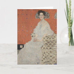 Porträt von Fritza Riedler von Gustav Klimt Karte