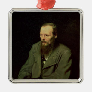Porträt von Fyodor Dostoyevsky 1872 Ornament Aus Metall