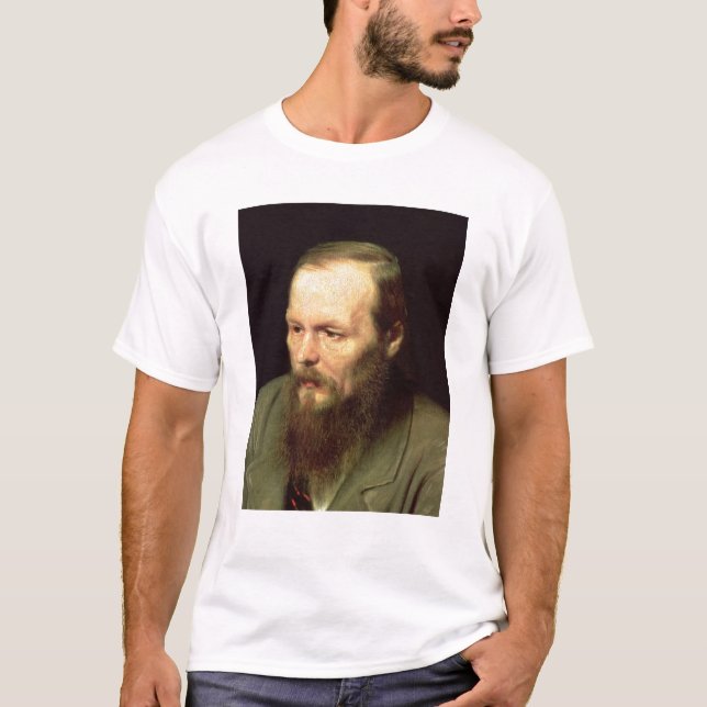 Porträt von Fyodor Dostoyevsky 1872 T-Shirt (Vorderseite)