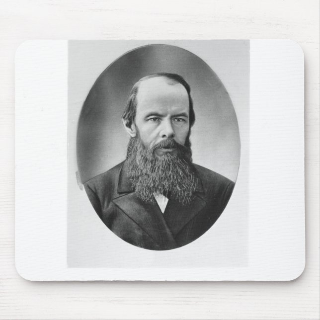 Porträt von Fyodor Mikhailovich Dostoyevsky Mousepad (Vorne)