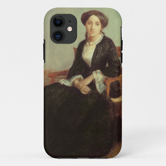 Porträt von Genevieve Celine, 1850 (Öl auf Case-Mate iPhone Hülle (Rückseite)