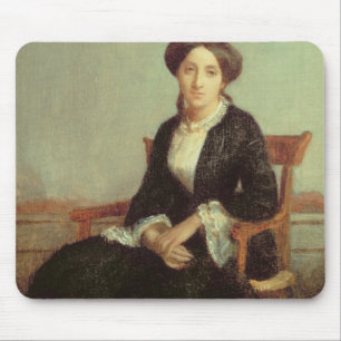 Porträt von Genevieve Celine, 1850 (Öl auf Mousepad