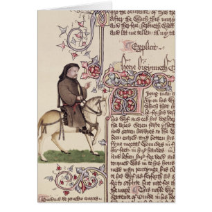 Porträt von Geoffrey- Chaucerfaksimile von