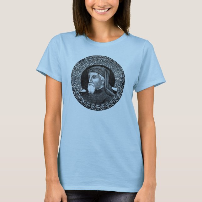 Porträt von Geoffrey- Chaucert-shirt T-Shirt (Vorderseite)