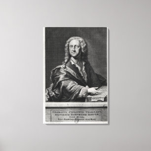 Porträt von Georg Philipp Telemann Leinwanddruck