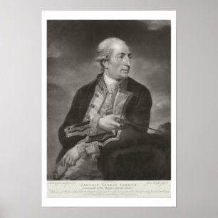 Porträt von George-Bauers-(1732-79) Kapitän HMS Poster