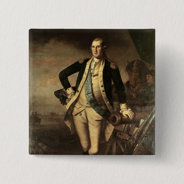 Porträt von George Washington, 1779 Button (Vorderseite)