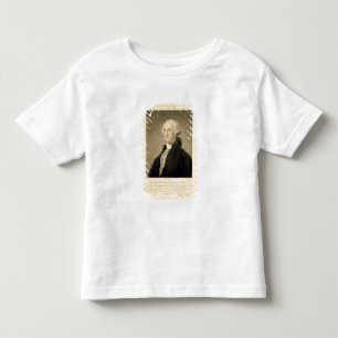 Porträt von George Washington, graviert von Kleinkind T-shirt