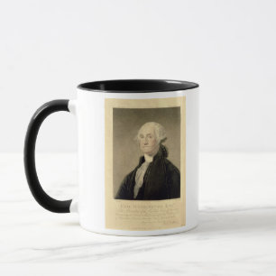 Porträt von George Washington, graviert von Tasse
