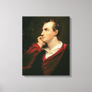 Porträt von Georgegordon Byron 6. Baron Leinwanddruck
