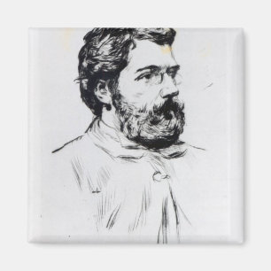 Porträt von Georges Bizet Magnet