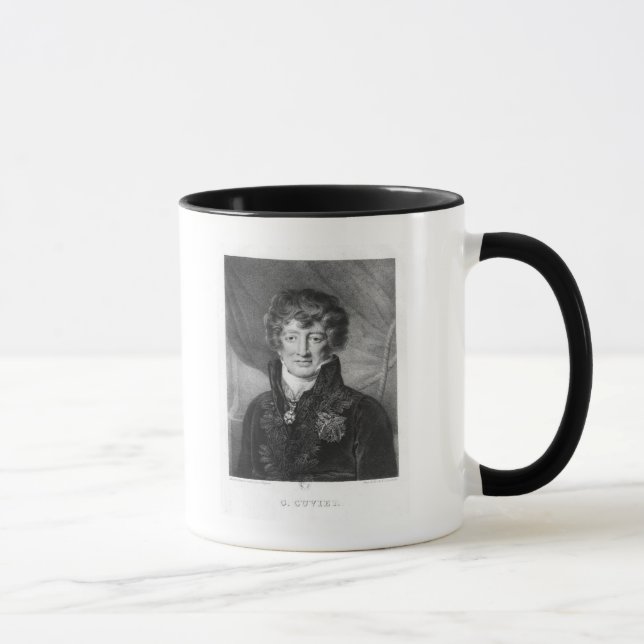 Porträt von Georges Cuvier Tasse (Rechts)