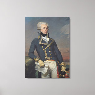 Porträt von Gilbert Motier als Leutnant Leinwanddruck