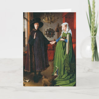 Porträt von Giovanni Arnolfini und seine Ehefrau Karte