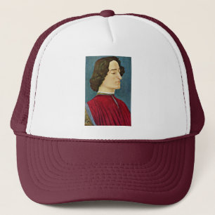 Porträt von Giuliano-De "Medici durch Botticelli Truckerkappe