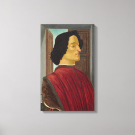 Porträt von Giuliano de Medici von Botticelli Leinwanddruck