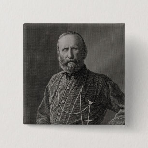 Porträt von Giuseppe Garibaldi Button