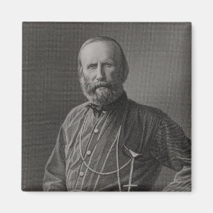 Porträt von Giuseppe Garibaldi Magnet