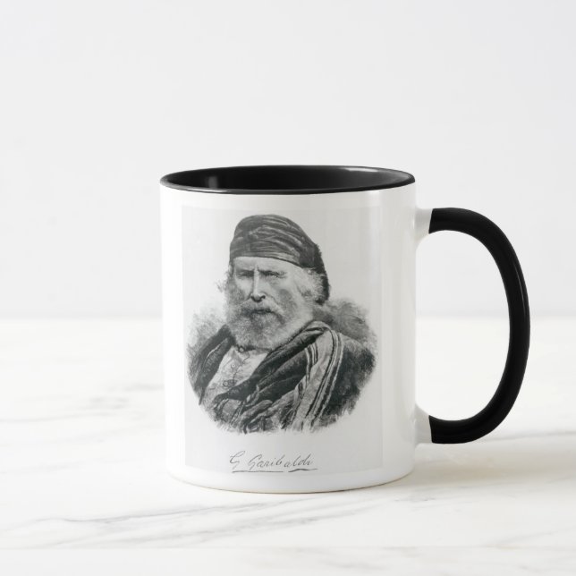 Porträt von Giuseppe Garibaldi Tasse (Rechts)