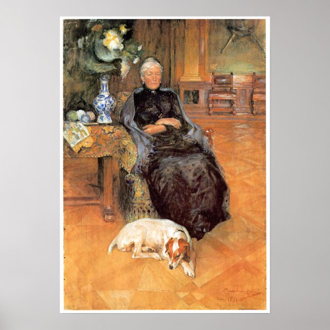 Porträt von Gothilda Furstenberg Poster (Vorne)