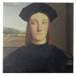 Porträt von Guidobaldo da Montefeltro, Herzog von Fliese