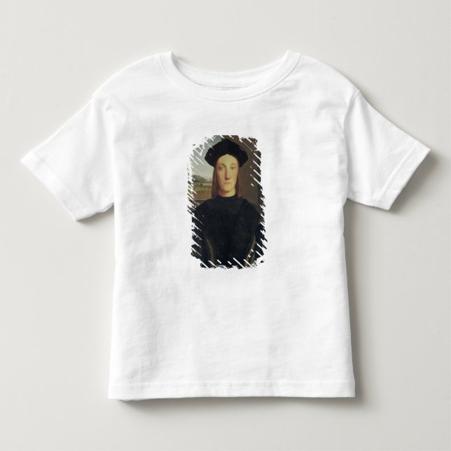 Porträt von Guidobaldo da Montefeltro, Herzog von Kleinkind T-shirt (Vorderseite)