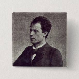 Porträt von Gustav Mahler, 1897 Button